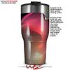 WraptorSkinz Skin Wrap compatible with 2017 and newer RTIC Tumblers 30oz Surface Tension (TUMBLER NOT INCLUDED) view 2