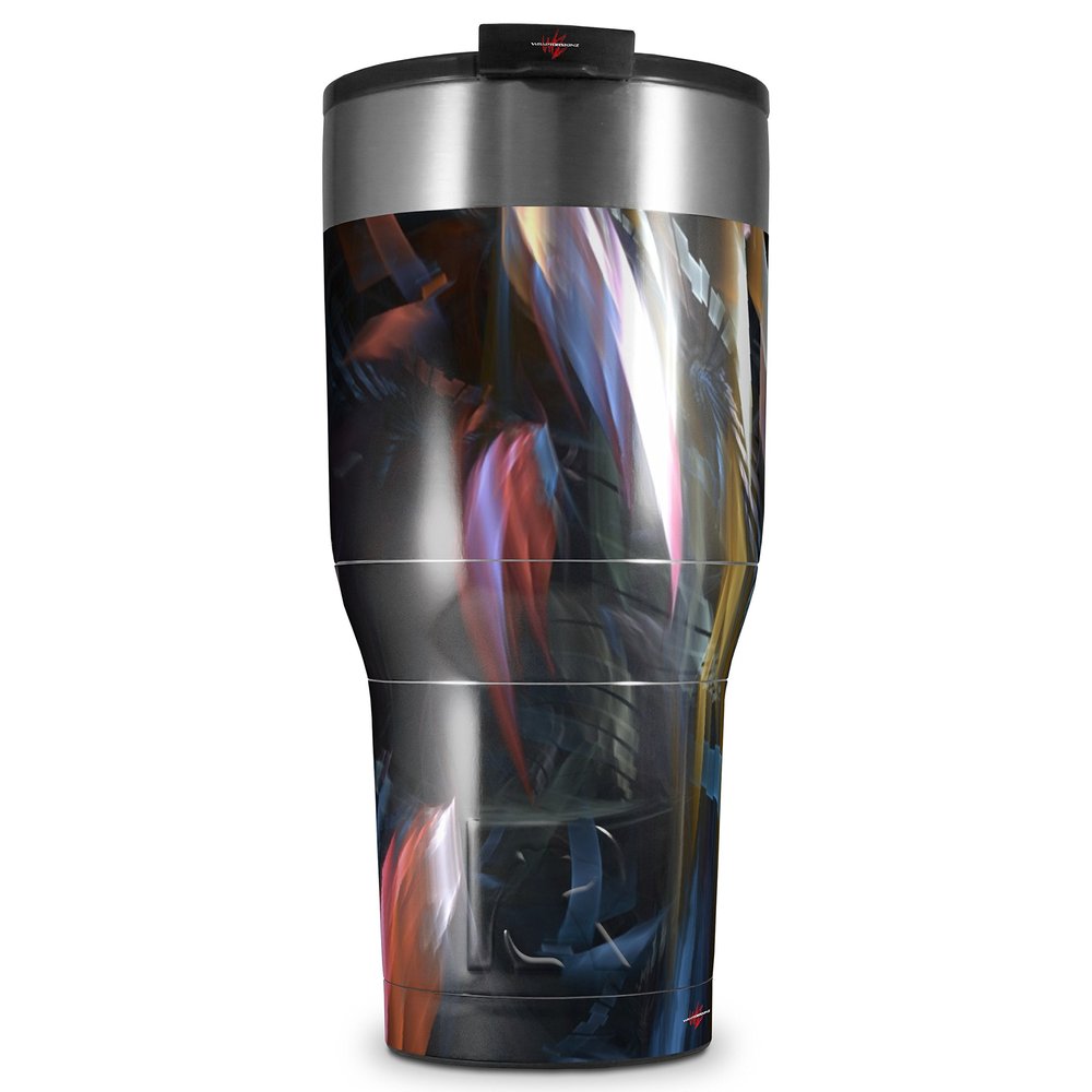 WraptorSkinz Skin Wrap compatible with 2017 and newer RTIC Tumblers 30oz Darkness Stirs (TUMBLER NOT INCLUDED)