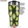 WraptorSkinz Skin Wrap compatible with 2017 and newer RTIC Tumblers 30oz Abstract Floral Yellow (TUMBLER NOT INCLUDED) view 2
