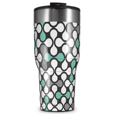 WraptorSkinz Skin Wrap compatible with 2017 and newer RTIC Tumblers 30oz Locknodes 05 Seafoam Green (TUMBLER NOT INCLUDED)