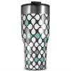 WraptorSkinz Skin Wrap compatible with 2017 and newer RTIC Tumblers 30oz Locknodes 05 Seafoam Green (TUMBLER NOT INCLUDED) view 1
