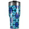 WraptorSkinz Skin Wrap compatible with 2017 and newer RTIC Tumblers 30oz Daisies Blue (TUMBLER NOT INCLUDED) view 1