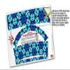 WraptorSkinz Skin Wrap compatible with 2017 and newer RTIC Tumblers 30oz Daisies Blue (TUMBLER NOT INCLUDED) view 4