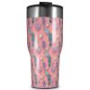 WraptorSkinz Skin Wrap compatible with 2017 and newer RTIC Tumblers 30oz Seahorses and Shells Pink (TUMBLER NOT INCLUDED) view 1