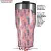 WraptorSkinz Skin Wrap compatible with 2017 and newer RTIC Tumblers 30oz Seahorses and Shells Pink (TUMBLER NOT INCLUDED) view 2