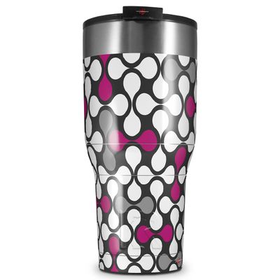 WraptorSkinz Skin Wrap compatible with 2017 and newer RTIC Tumblers 30oz Locknodes 05 Hot Pink (Fuchsia) (TUMBLER NOT INCLUDED)