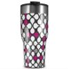 WraptorSkinz Skin Wrap compatible with 2017 and newer RTIC Tumblers 30oz Locknodes 05 Hot Pink (Fuchsia) (TUMBLER NOT INCLUDED) view 1