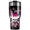 WraptorSkinz Skin Wrap compatible with 2017 and newer RTIC Tumblers 30oz Scene Skull Splatter (TUMBLER NOT INCLUDED) view 1