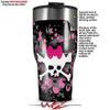 WraptorSkinz Skin Wrap compatible with 2017 and newer RTIC Tumblers 30oz Scene Skull Splatter (TUMBLER NOT INCLUDED) view 2