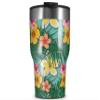 WraptorSkinz Skin Wrap compatible with 2017 and newer RTIC Tumblers 30oz Beach Flowers 02 Seafoam Green (TUMBLER NOT INCLUDED) view 1