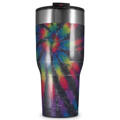 WraptorSkinz Skin Wrap compatible with 2017 and newer RTIC Tumblers 30oz Tie Dye Swirl 105 (TUMBLER NOT INCLUDED)