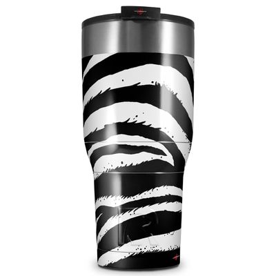 WraptorSkinz Skin Wrap compatible with 2017 and newer RTIC Tumblers 30oz Zebra (TUMBLER NOT INCLUDED)