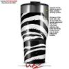 WraptorSkinz Skin Wrap compatible with 2017 and newer RTIC Tumblers 30oz Zebra (TUMBLER NOT INCLUDED) view 2