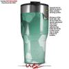 WraptorSkinz Skin Wrap compatible with 2017 and newer RTIC Tumblers 30oz Bokeh Hex Seafoam Green (TUMBLER NOT INCLUDED) view 2