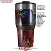 WraptorSkinz Skin Wrap compatible with 2017 and newer RTIC Tumblers 30oz Architectural (TUMBLER NOT INCLUDED) view 2