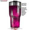 WraptorSkinz Skin Wrap compatible with 2017 and newer RTIC Tumblers 30oz Bokeh Hearts Hot Pink (TUMBLER NOT INCLUDED) view 2