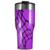 WraptorSkinz Skin Wrap compatible with 2017 and newer RTIC Tumblers 30oz Ripped Fishnets Purple (TUMBLER NOT INCLUDED) view 1