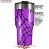 WraptorSkinz Skin Wrap compatible with 2017 and newer RTIC Tumblers 30oz Ripped Fishnets Purple (TUMBLER NOT INCLUDED) view 2