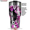 WraptorSkinz Skin Wrap compatible with 2017 and newer RTIC Tumblers 30oz Pink Star Splatter (TUMBLER NOT INCLUDED) view 2