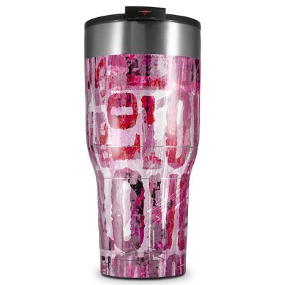 WraptorSkinz Skin Wrap compatible with 2017 and newer RTIC Tumblers 30oz Grunge Love (TUMBLER NOT INCLUDED)