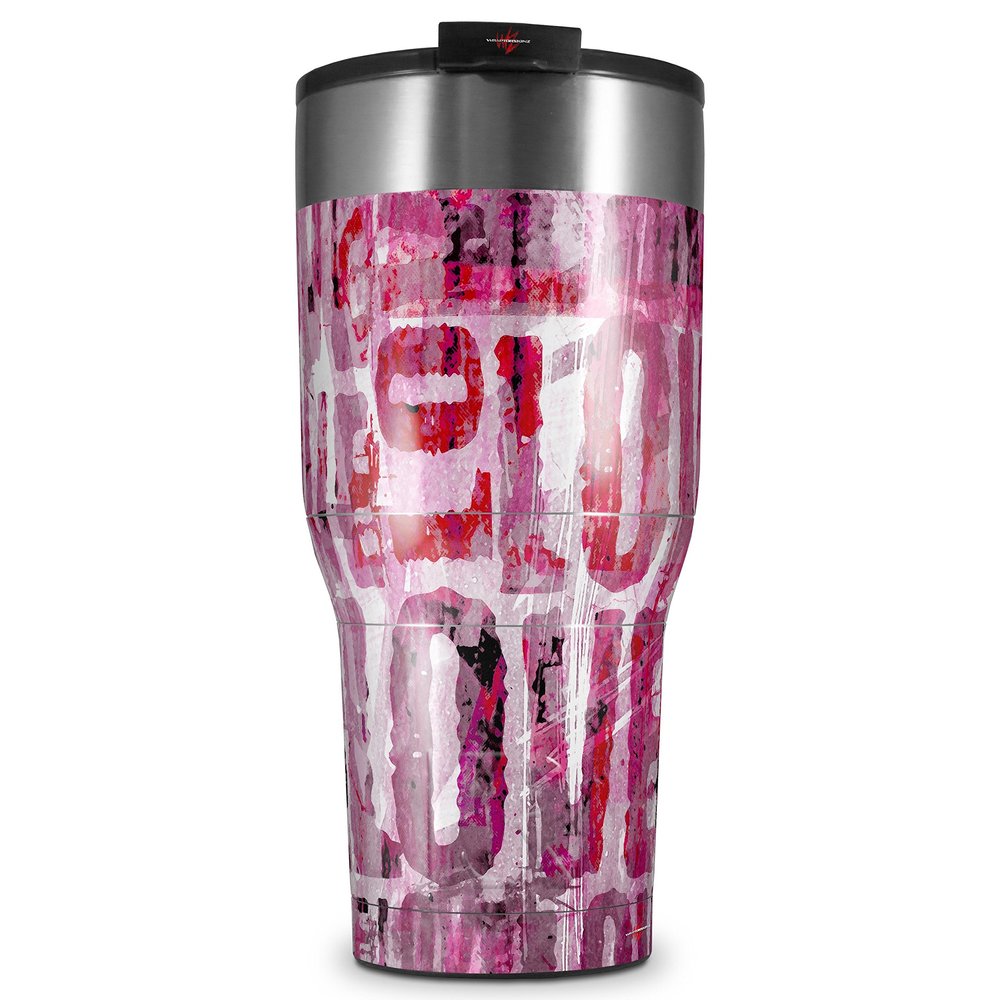 WraptorSkinz Skin Wrap compatible with 2017 and newer RTIC Tumblers 30oz Grunge Love (TUMBLER NOT INCLUDED)