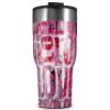WraptorSkinz Skin Wrap compatible with 2017 and newer RTIC Tumblers 30oz Grunge Love (TUMBLER NOT INCLUDED) view 1