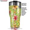 WraptorSkinz Skin Wrap compatible with 2017 and newer RTIC Tumblers 30oz Beach Flowers Sage Green (TUMBLER NOT INCLUDED) view 2