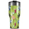 WraptorSkinz Skin Wrap compatible with 2017 and newer RTIC Tumblers 30oz Beach Party Umbrellas Sage Green (TUMBLER NOT INCLUDED) view 1
