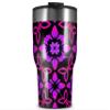 WraptorSkinz Skin Wrap compatible with 2017 and newer RTIC Tumblers 30oz Pink Floral (TUMBLER NOT INCLUDED) view 1