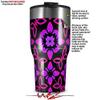 WraptorSkinz Skin Wrap compatible with 2017 and newer RTIC Tumblers 30oz Pink Floral (TUMBLER NOT INCLUDED) view 2