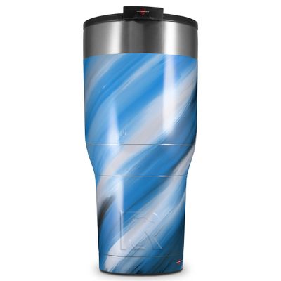 WraptorSkinz Skin Wrap compatible with 2017 and newer RTIC Tumblers 30oz Paint Blend Blue (TUMBLER NOT INCLUDED)