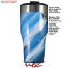 WraptorSkinz Skin Wrap compatible with 2017 and newer RTIC Tumblers 30oz Paint Blend Blue (TUMBLER NOT INCLUDED) view 2