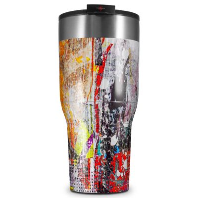 WraptorSkinz Skin Wrap compatible with 2017 and newer RTIC Tumblers 30oz Abstract Graffiti (TUMBLER NOT INCLUDED)