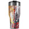 WraptorSkinz Skin Wrap compatible with 2017 and newer RTIC Tumblers 30oz Abstract Graffiti (TUMBLER NOT INCLUDED) view 1
