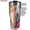 WraptorSkinz Skin Wrap compatible with 2017 and newer RTIC Tumblers 30oz Abstract Graffiti (TUMBLER NOT INCLUDED) view 2