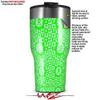 WraptorSkinz Skin Wrap compatible with 2017 and newer RTIC Tumblers 30oz Gothic Punk Pattern Green (TUMBLER NOT INCLUDED) view 2