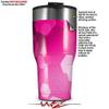 WraptorSkinz Skin Wrap compatible with 2017 and newer RTIC Tumblers 30oz Bokeh Hex Hot Pink (TUMBLER NOT INCLUDED) view 2