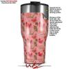 WraptorSkinz Skin Wrap compatible with 2017 and newer RTIC Tumblers 30oz Crabs and Shells Pink (TUMBLER NOT INCLUDED) view 2