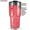 WraptorSkinz Skin Wrap compatible with 2017 and newer RTIC Tumblers 30oz Gothic Punk Pattern Red (TUMBLER NOT INCLUDED) view 2