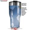 WraptorSkinz Skin Wrap compatible with 2017 and newer RTIC Tumblers 30oz Bokeh Hex Blue (TUMBLER NOT INCLUDED) view 2