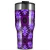 WraptorSkinz Skin Wrap compatible with 2017 and newer RTIC Tumblers 30oz Abstract Floral Purple (TUMBLER NOT INCLUDED) view 1