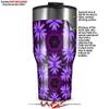 WraptorSkinz Skin Wrap compatible with 2017 and newer RTIC Tumblers 30oz Abstract Floral Purple (TUMBLER NOT INCLUDED) view 2