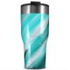 WraptorSkinz Skin Wrap compatible with 2017 and newer RTIC Tumblers 30oz Paint Blend Teal (TUMBLER NOT INCLUDED) view 1