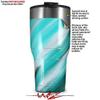 WraptorSkinz Skin Wrap compatible with 2017 and newer RTIC Tumblers 30oz Paint Blend Teal (TUMBLER NOT INCLUDED) view 2