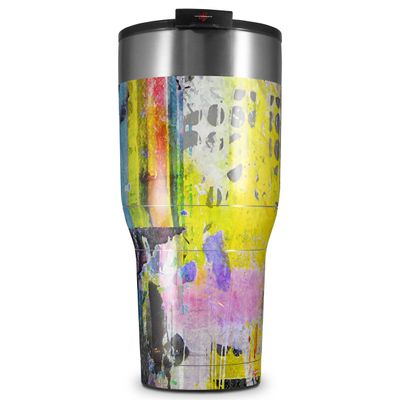 WraptorSkinz Skin Wrap compatible with 2017 and newer RTIC Tumblers 30oz Graffiti Pop (TUMBLER NOT INCLUDED)