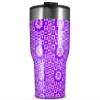 WraptorSkinz Skin Wrap compatible with 2017 and newer RTIC Tumblers 30oz Gothic Punk Pattern Purple (TUMBLER NOT INCLUDED) view 1