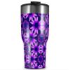 WraptorSkinz Skin Wrap compatible with 2017 and newer RTIC Tumblers 30oz Daisies Purple (TUMBLER NOT INCLUDED) view 1