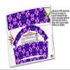WraptorSkinz Skin Wrap compatible with 2017 and newer RTIC Tumblers 30oz Daisies Purple (TUMBLER NOT INCLUDED) view 4