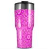 WraptorSkinz Skin Wrap compatible with 2017 and newer RTIC Tumblers 30oz Gothic Punk Pattern Pink (TUMBLER NOT INCLUDED) view 1