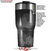 WraptorSkinz Skin Wrap compatible with 2017 and newer RTIC Tumblers 30oz Bokeh Hearts Grey (TUMBLER NOT INCLUDED) view 2